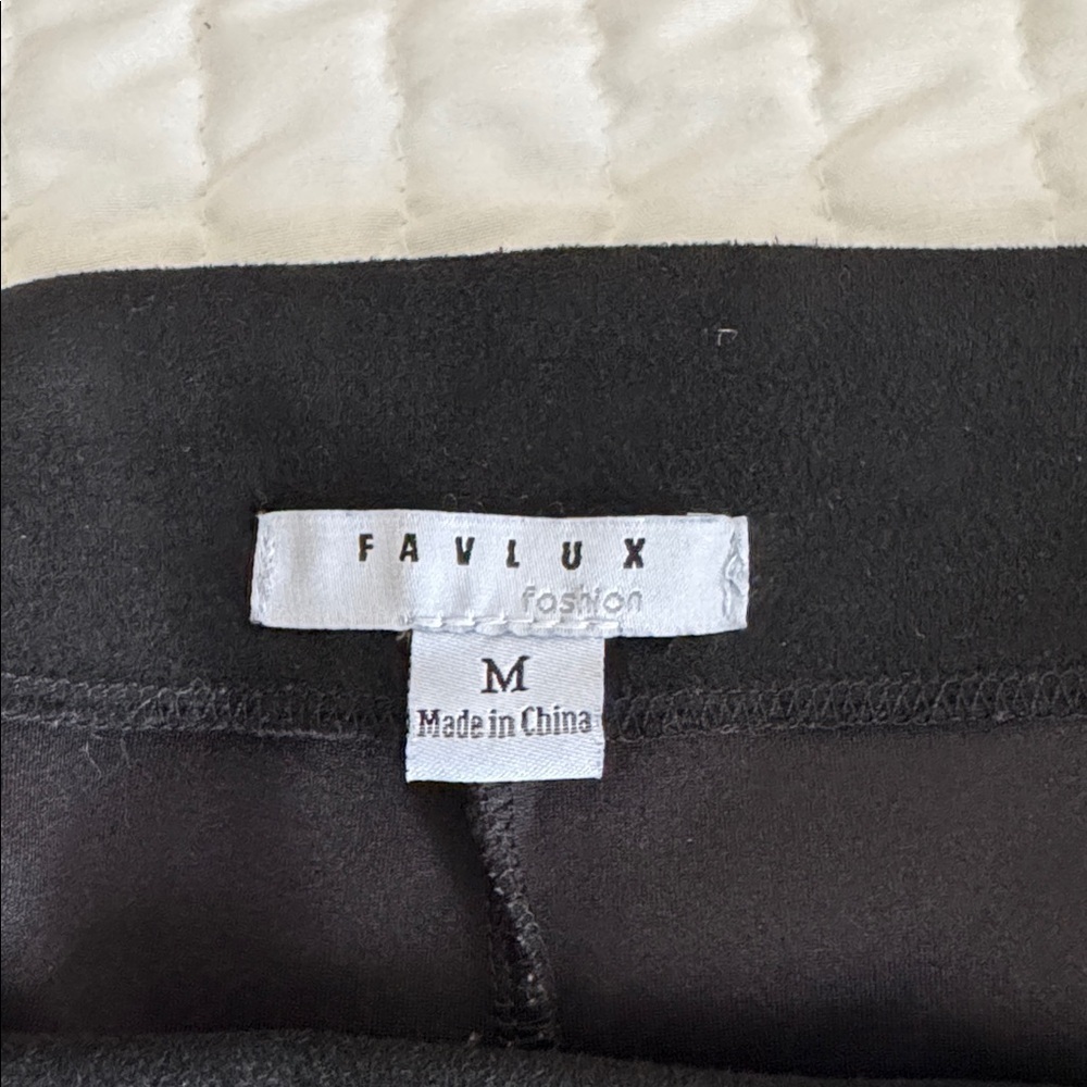Black Suede Mini Skirt with shorts - Picture 6 of 6